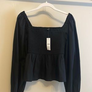 J crew, size large, womens long sleeve top
